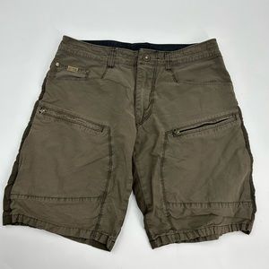 Kuhl Dark Espresso Brown Stretch Hike Hunt Camp Travel Shorts 33 M.